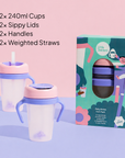 Weighted Straw Sippy Cup Two Pack