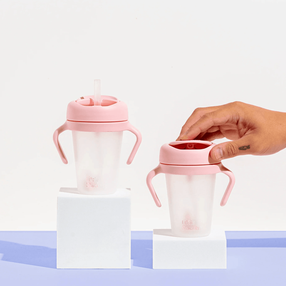 Weighted Straw Sippy Cup Two Pack – Little Stackers