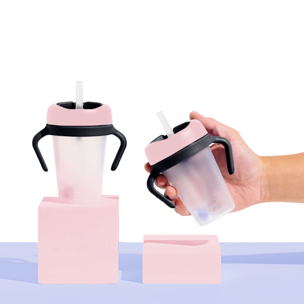 Weighted Straw Sippy Cup Two Pack – Little Stackers