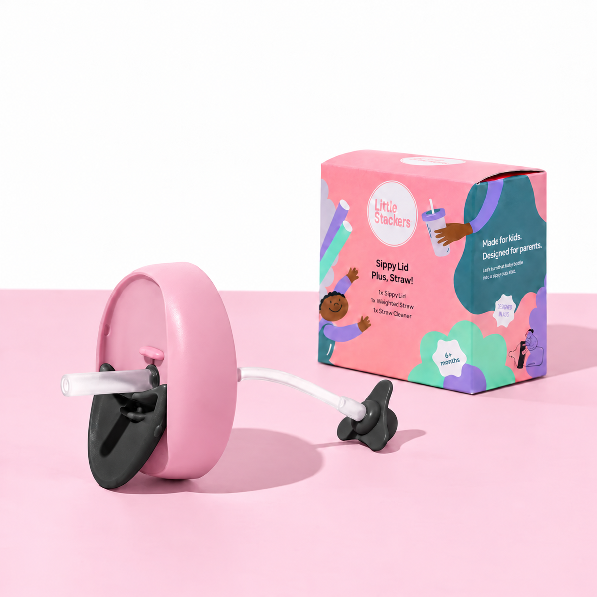 Sippy Lid Plus Weighted Straw. (No Cup)